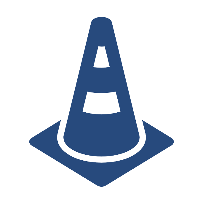 A traffic cone  
